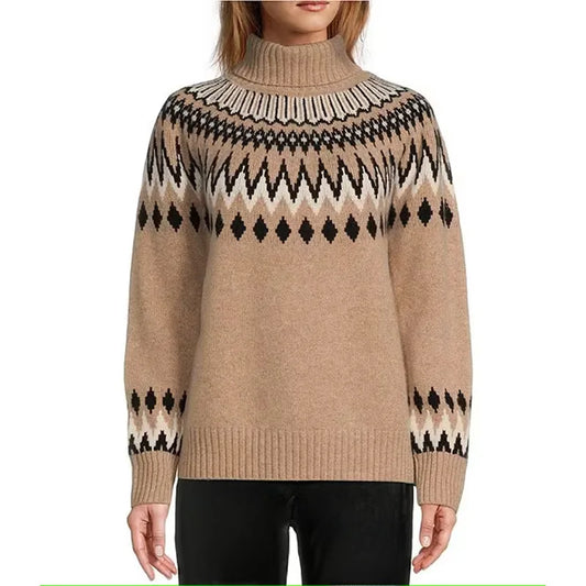 Nora - Soft knit Sweater with Nordic Pattern