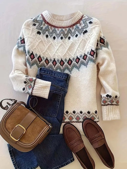 Olivia - Vintage Knit Sweater for Women